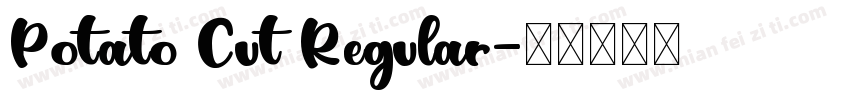 Potato Cut Regular字体转换